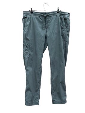 LL Bean Womens Outdoor Pants S Small Petite Multi Pockets Olive Khaki Gorpcore